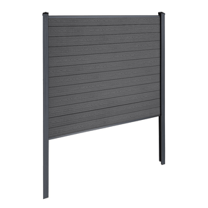 Finley recinzione in WPC modulo iniziale - A: 180 x L: 185 cm - Grigio antracite/nero