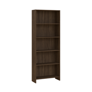 Libreria Maddie a 5 ripiani in rovere fumé 175,5x66x25,5 cm