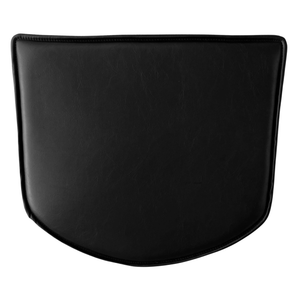 Bella - Cuscino di seduta in pelle artificiale nero