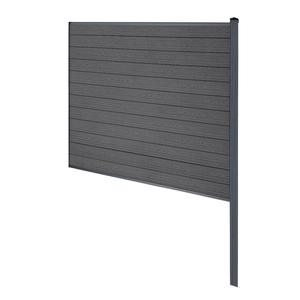 Finley recinzione in WPC modulo terminale - A: 180 x L: 185 cm - Grigio antracite/nero