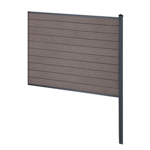 Finley recinzione in WPC modulo terminale - A: 150 x L: 185 cm - Marrone