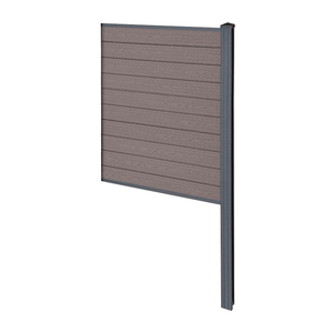 Finley recinzione in WPC modulo terminale - A: 150 x L: 95 cm - Marrone