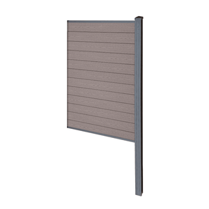 Finley recinzione in WPC modulo terminale - A: 180 x L: 95 cm - Marrone