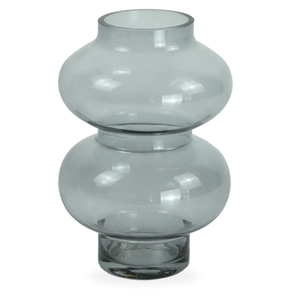 Gaia vaso in vetro fumé 21 cm