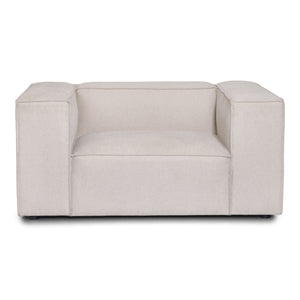 Hailey poltrona in beige L: 136 × P: 100 × H: 64 cm