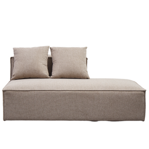 Hailey modulo con schienale mezzo a destra in sabbia L: 148 x P: 100 x A: 65 cm