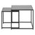 Seaford - Set di tavolini da salotto in melaminico nero (2 tavoli)