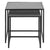 Seaford - Set di tavolini da salotto in melaminico nero (2 tavoli)