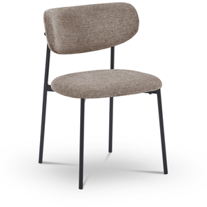 Lucinda - Sedia da pranzo tessuto sabbia