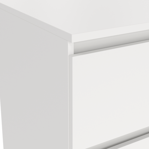 Maise Cassettiera H:114 x L:65 x P:41 cm con 5 cassetti in bianco