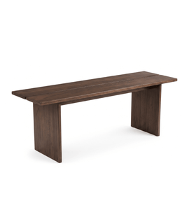 Mekia - panca in rovere affumicato 110x35x45 cm
