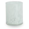 Nina porta candele in vetro bianco 10 cm