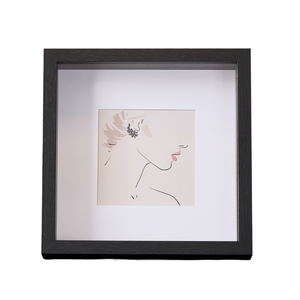 Salma cornice profonda nera 25x25 cm