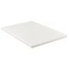 Coprimaterasso Henry bianco in schiuma PU 180x200x4 cm