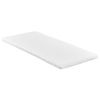 Coprimaterasso Premium Aksel bianco in schiuma memory, 90x200x7 cm