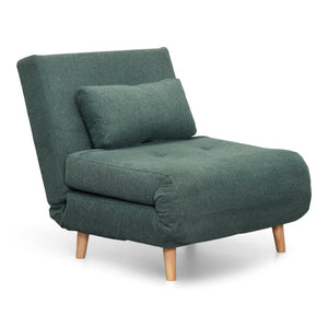 Thalia divano letto pieghevole in tessuto verde