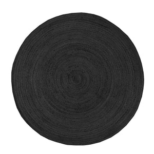 Alex Tappeto rotondo in juta nero Ø150 cm