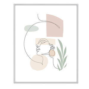 Cornice Malina in PVC lucido Argento 30x40 cm