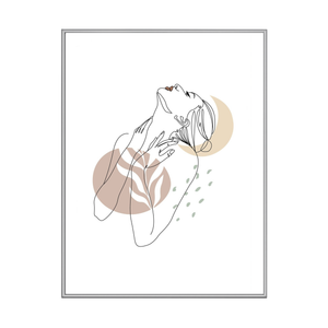 Cornice Malina PVC lucido Acciaio 21x30 cm