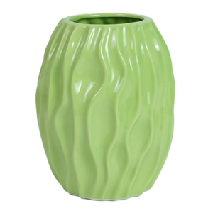 Vaso in ceramica verde Betty 15,4 cm