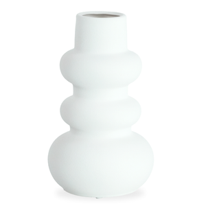 Vaso in ceramica Billie bianco 24 cm
