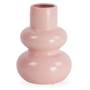 Bliss vaso in ceramica rosa 19,5 cm