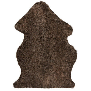 Villy - Tappeto in similpelle marrone 60x90 cm