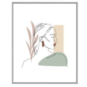 Cornice Malina in PVC lucido Acciaio 40x50 cm