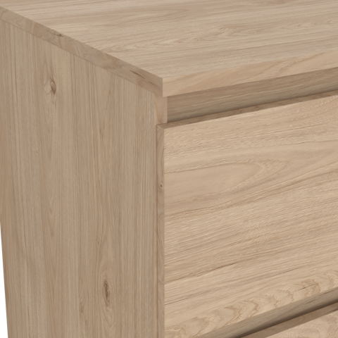 Maise cassettiera H:114 x L:65 x P:41 cm con 5 cassetti in look rovere