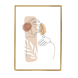 Lyra cornice per foto 50x70 cm oro