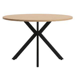 Ebbe tavolo da pranzo rotondo in rovere con gambe incrociate Ø100 cm