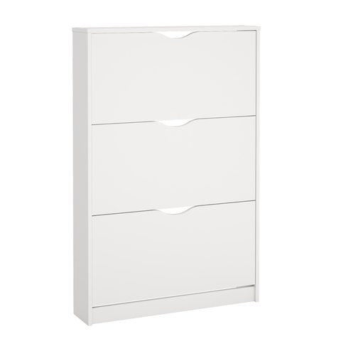 Livo Scarpiera a 3 ante in bianco