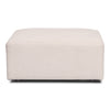 Emilia pouf in beige L: 79 x P: 79 x H: 39 cm