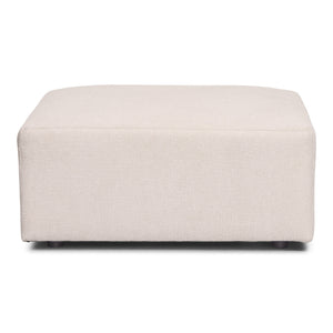 Emilia pouf in beige L: 79 x P: 79 x H: 39 cm