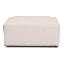 Emilia pouf in beige L: 79 x P: 79 x H: 39 cm