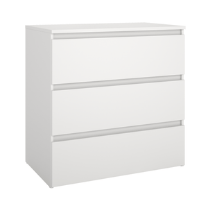 Maise cassettiera 70x70x41 cm con 3 cassetti in bianco