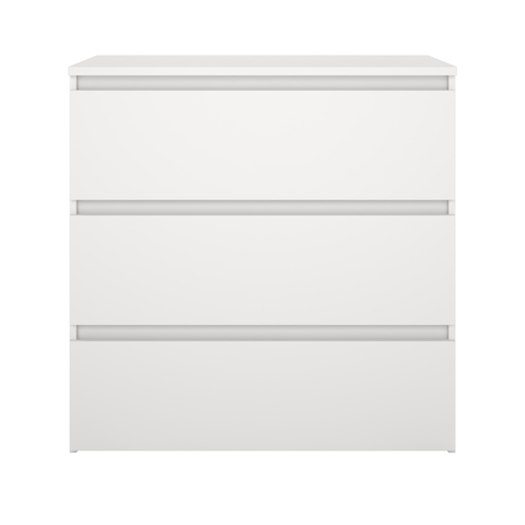 Maise cassettiera 70x70x41 cm con 3 cassetti in bianco