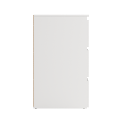 Maise cassettiera 70x70x41 cm con 3 cassetti in bianco