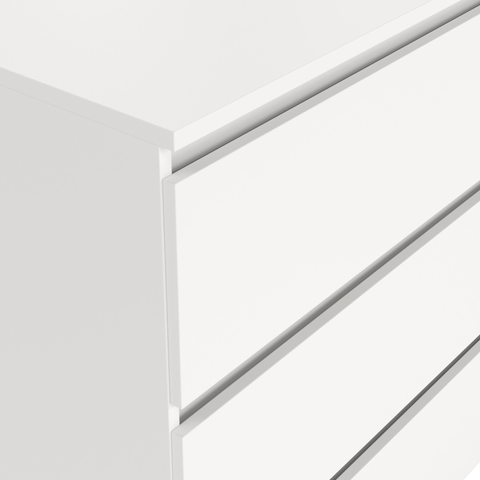 Maise cassettiera 70x70x41 cm con 3 cassetti in bianco