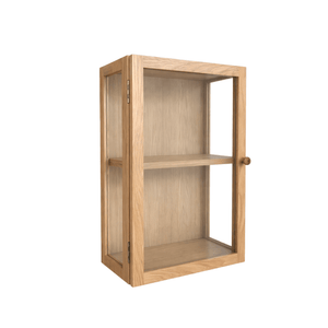 Piper vetrina da parete 60x40x20 cm rovere