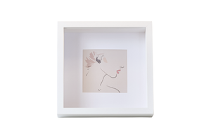 Salma cornice profonda bianco 25x25 cm