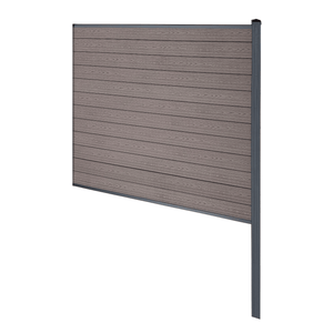 Finley recinzione in WPC modulo terminale - A: 180 x L: 185 cm - Marrone