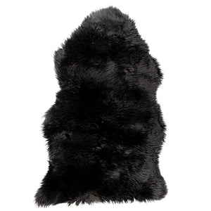 Vero vello di pecora - Nero 95x65 cm